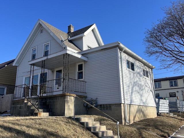 view of back of property