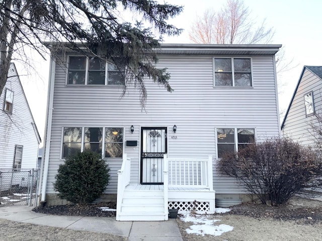 view of front of home