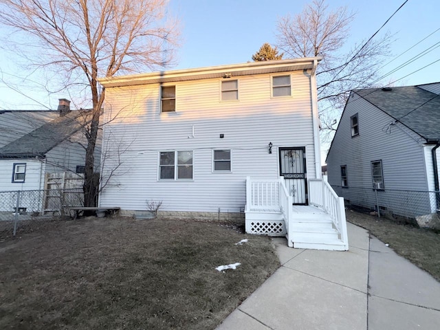 view of rear view of property