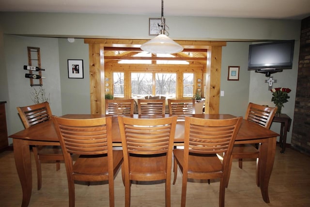 view of dining area