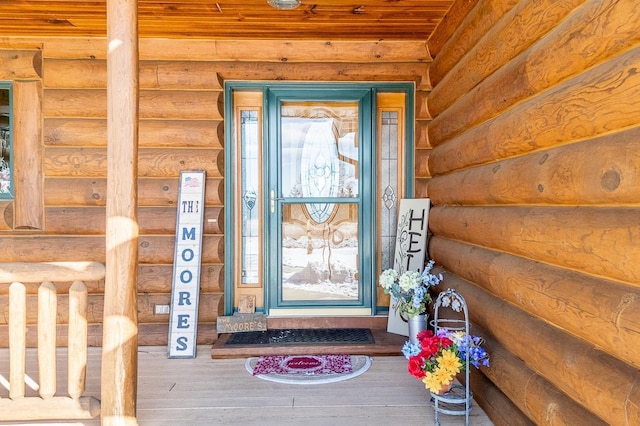 view of entrance to property