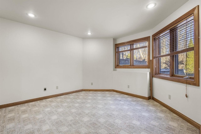 view of carpeted empty room