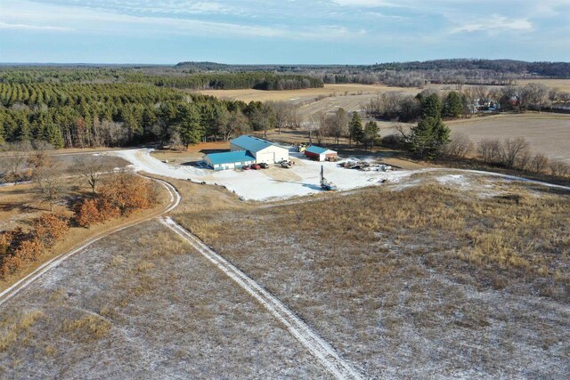 N8621 5th Rd, Westfield, WI 53964 - birds eye view of property featuring a rural view