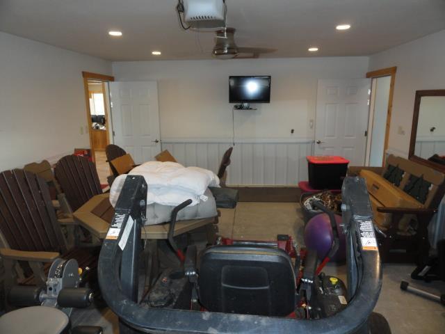 N8621 5th Rd, Westfield, WI 53964 - garage with a garage door opener