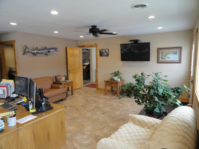 N8621 5th Rd, Westfield, WI 53964 - living room featuring ceiling fan