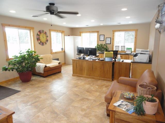 N8621 5th Rd, Westfield, WI 53964 - office space featuring plenty of natural light and ceiling fan