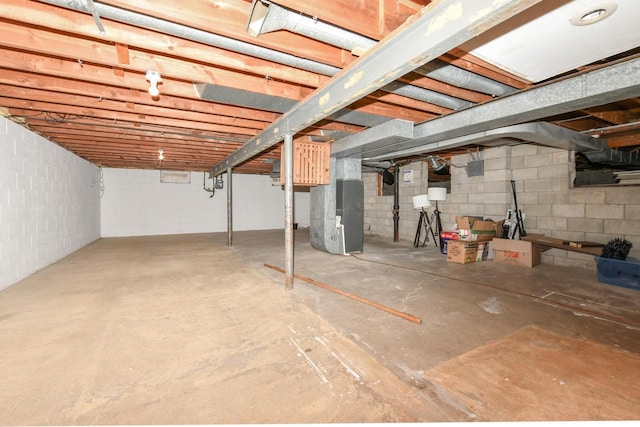 view of basement