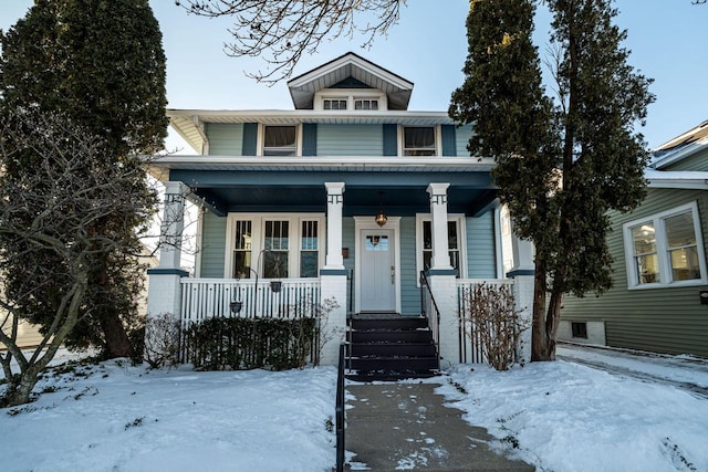 view of front facade with a porch