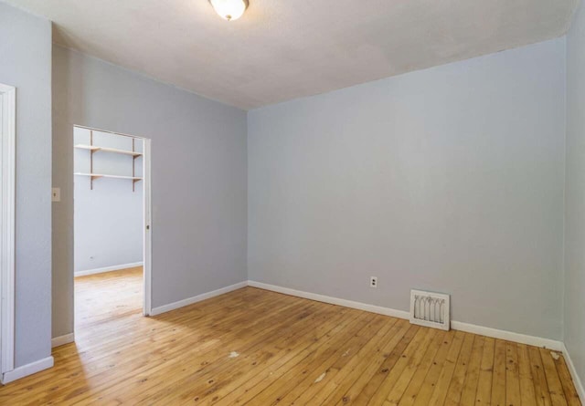 empty room featuring light hardwood / wood-style flooring