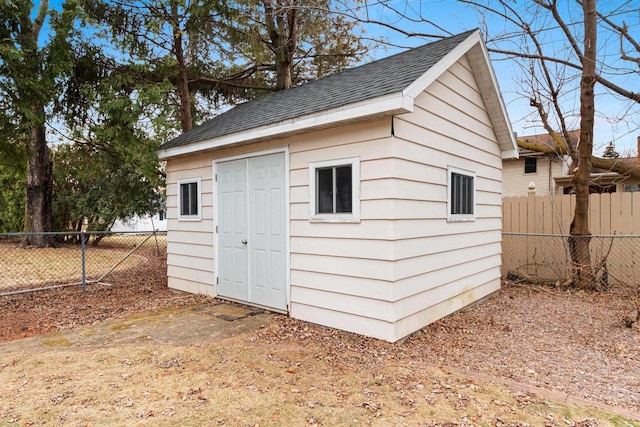 view of outbuilding