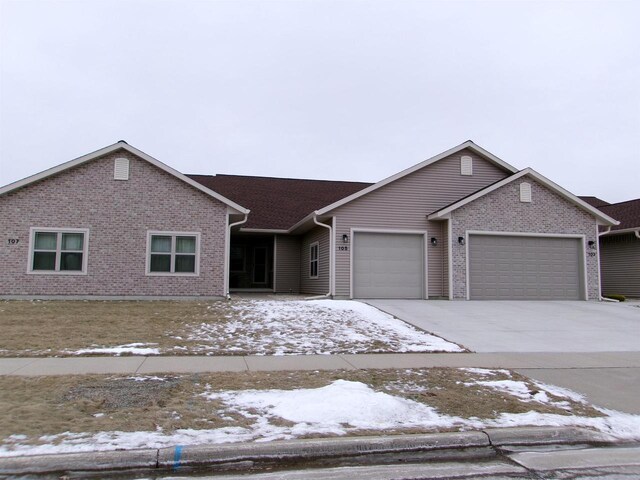 ranch-style house with a garage