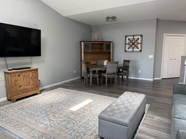 105 Community Dr, Fall River, WI 53932 - living room with wood finished floors and lofted ceiling