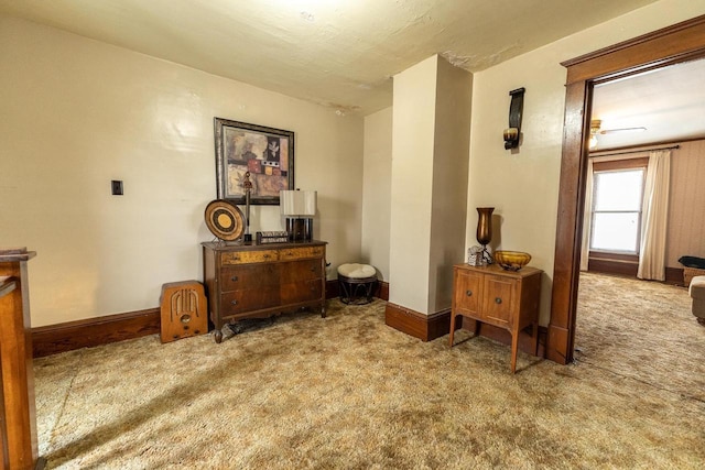 interior space with carpet floors