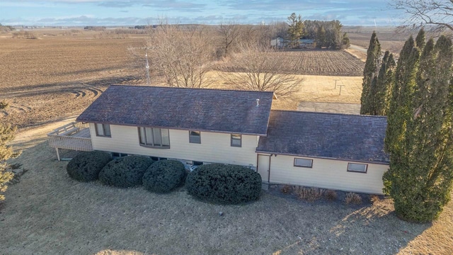 bird's eye view with a rural view