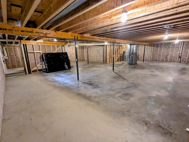 view of basement