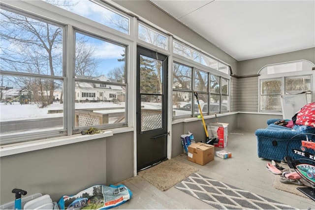 view of sunroom / solarium