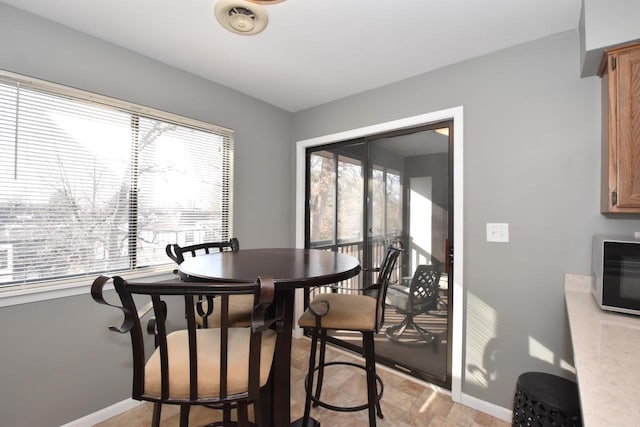 view of dining area