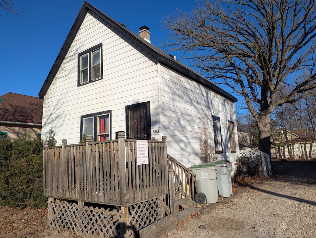 view of rear view of house