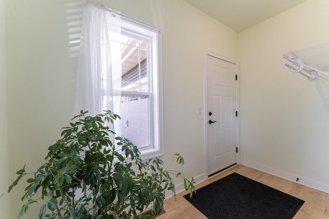 interior space with light wood-type flooring