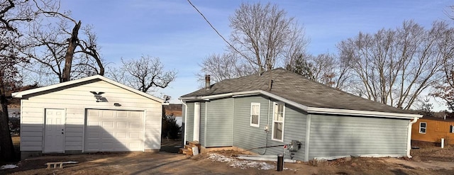 N3005 Lakeview Dr, Montello, WI 53949 - exterior space featuring a garage and an outdoor structure