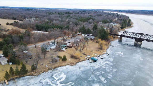 N3005 Lakeview Dr, Montello, WI 53949 - drone / aerial view featuring a water view
