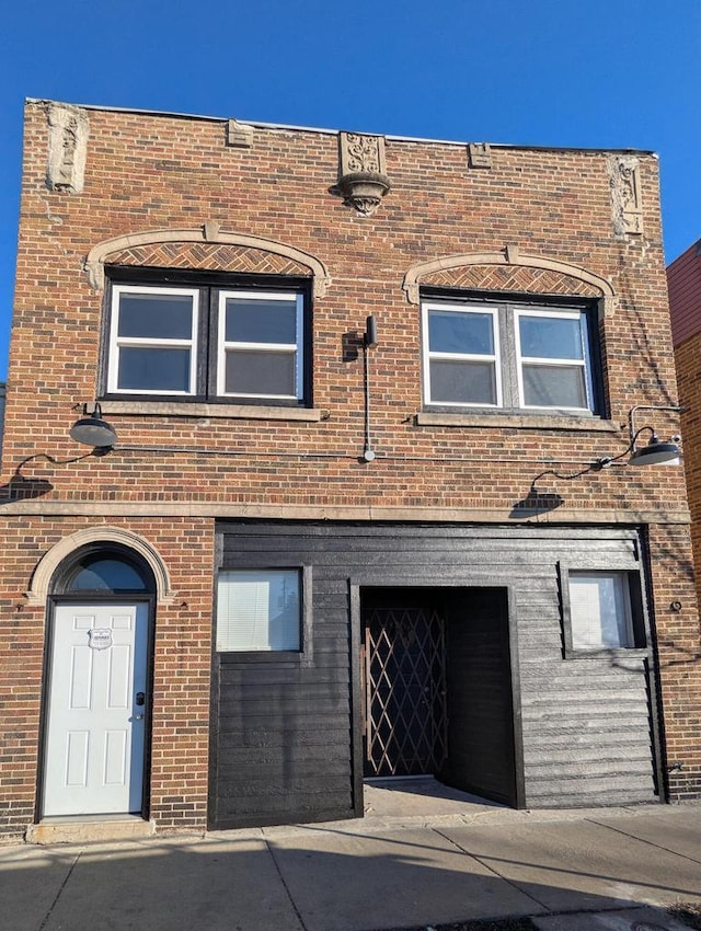 view of property featuring a garage