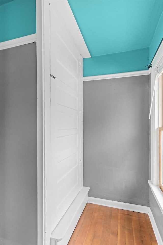 1033 Vernon St, Stoughton, WI 53589 - mudroom featuring hardwood / wood-style flooring and plenty of natural light