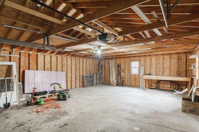 1033 Vernon St, Stoughton, WI 53589 - garage with a garage door opener