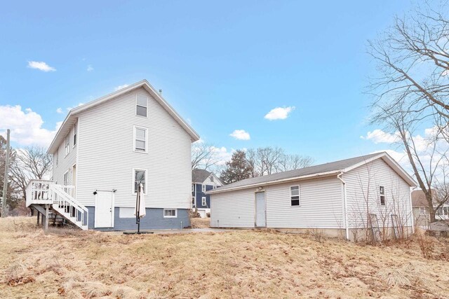 1033 Vernon St, Stoughton, WI 53589 - view of rear view of property