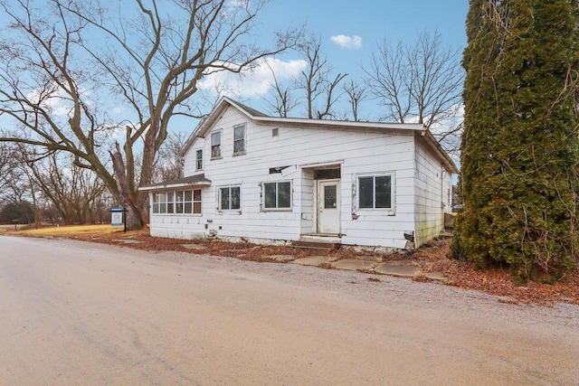 view of front of home