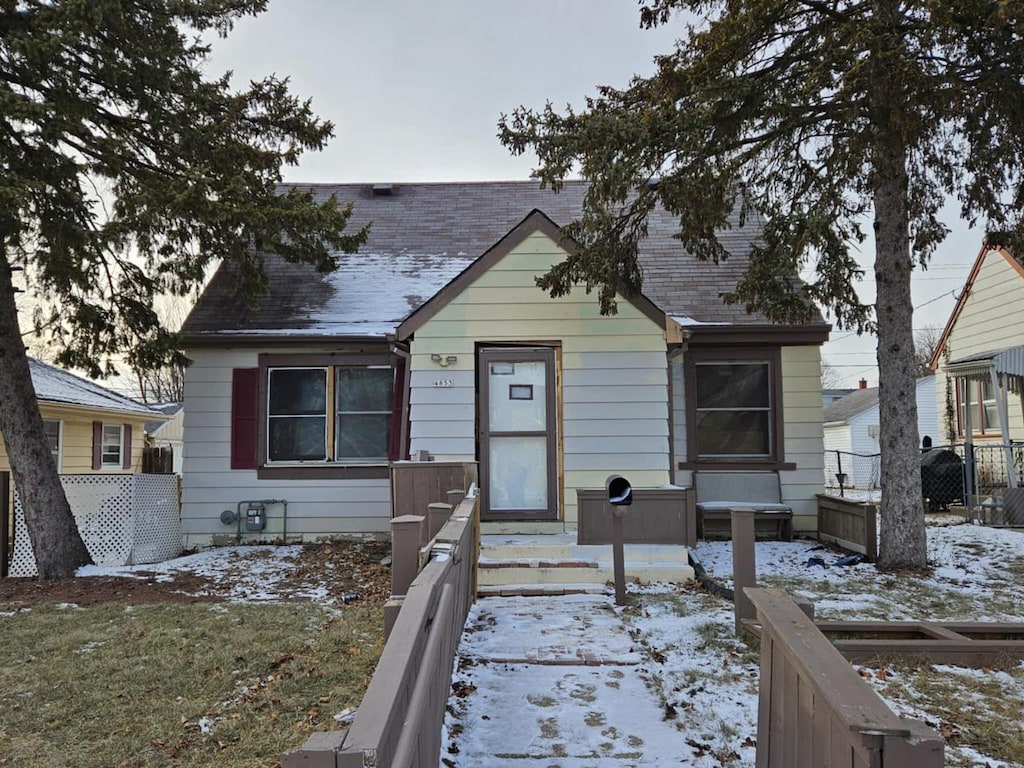 view of bungalow-style home