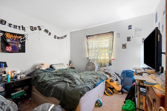 bedroom featuring carpet flooring