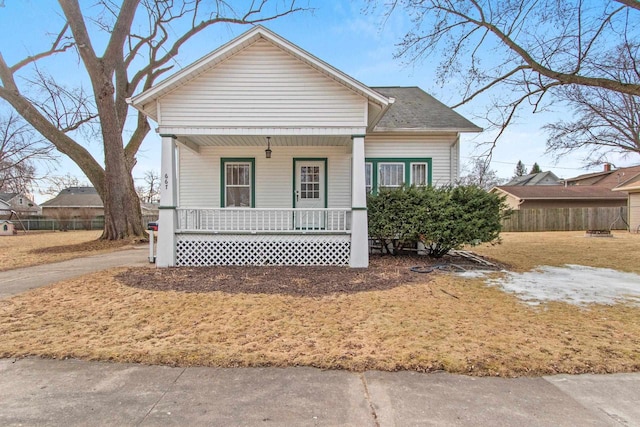 bungalow with a porch