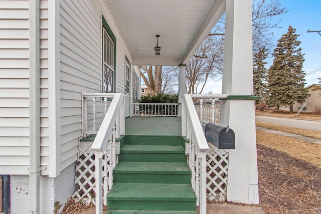 view of staircase