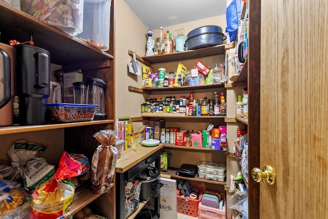 view of pantry