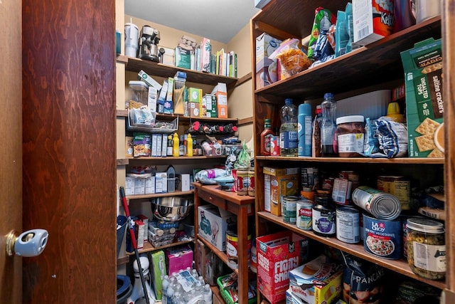 view of pantry