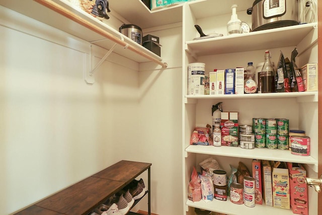 view of pantry