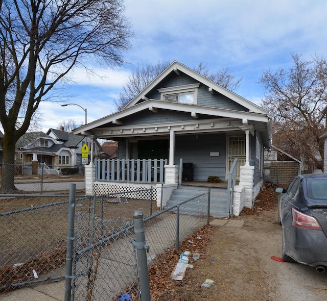 bungalow with a porch