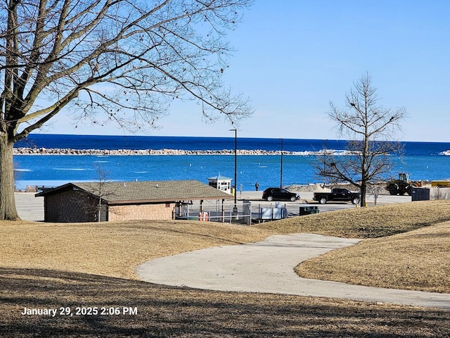 view of water feature