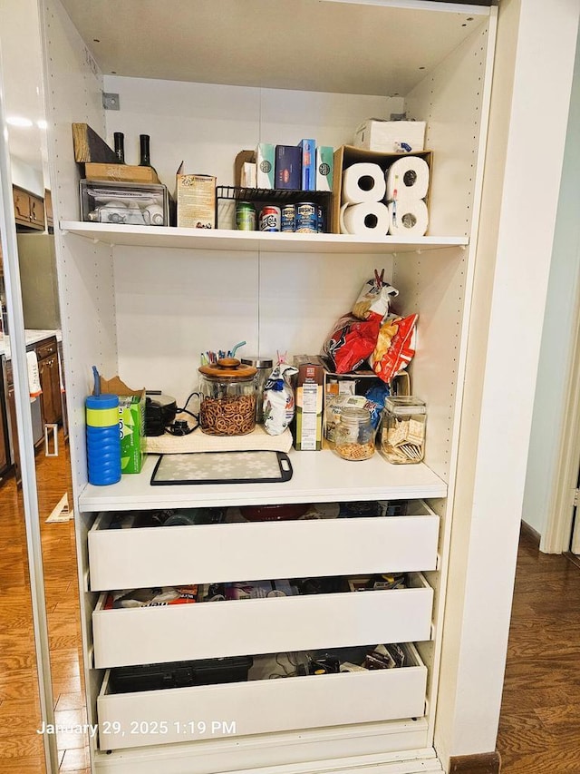 view of pantry