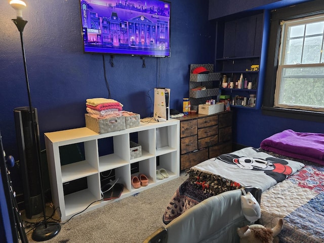 bedroom featuring carpet floors