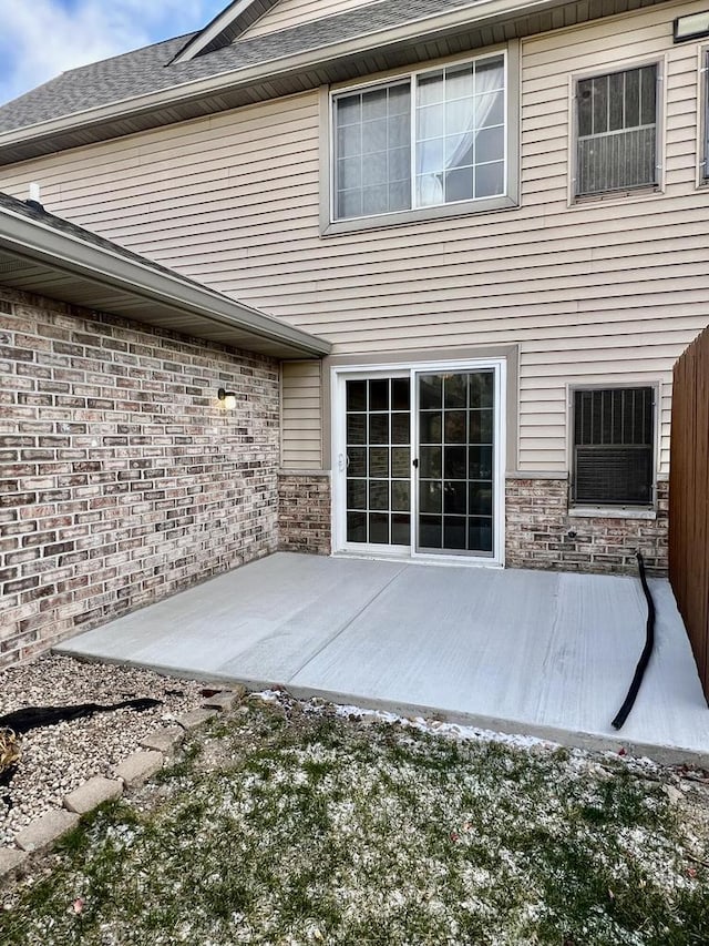 back of house featuring a patio area