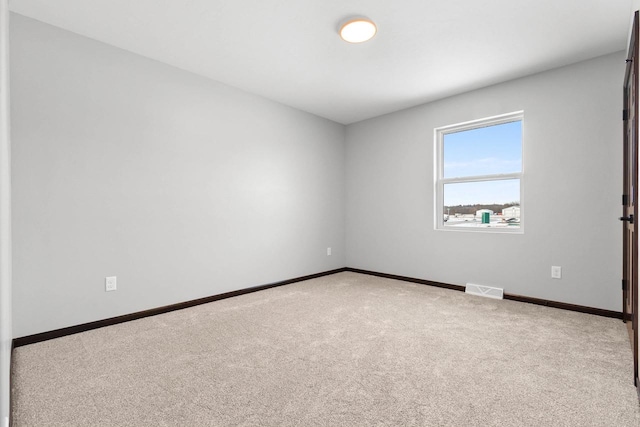 view of carpeted empty room