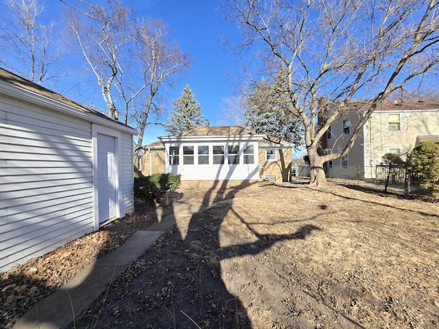 view of back of property