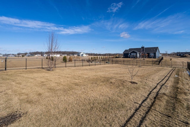 view of yard featuring a rural view