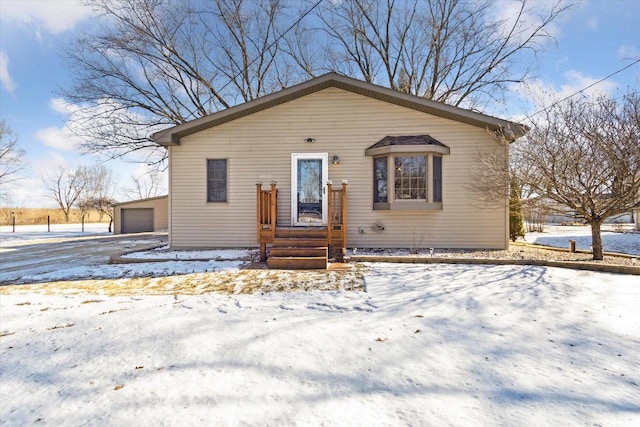 bungalow with a garage