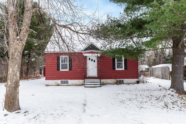 view of front of property