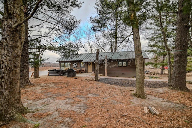 view of front of property with a patio area