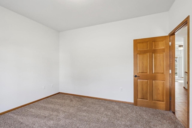 view of carpeted empty room