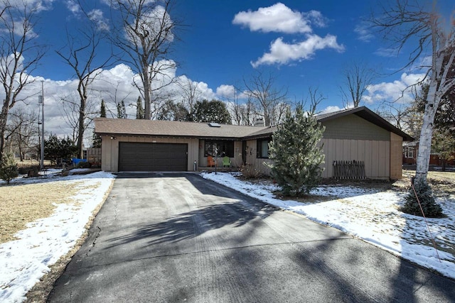 ranch-style house with a garage